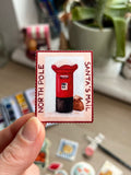 Santa's Mailbox Stamp Sticker